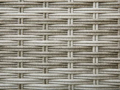 Lettino Prendisole con Cuscino TURIN Rattan sintetico (PE) Grigio
