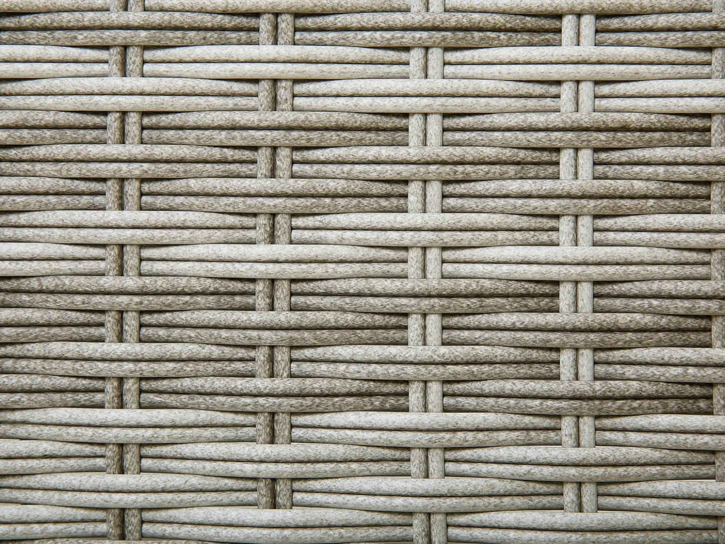 Lettino Prendisole con Cuscino TURIN Rattan sintetico (PE) Grigio