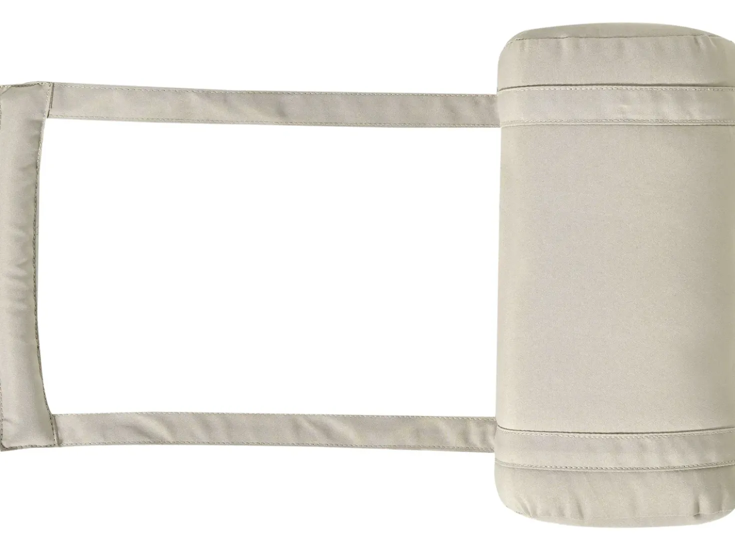 Lettino Prendisole con Cuscino AMANTEA PREMIUM II Legno d'acacia Tortora