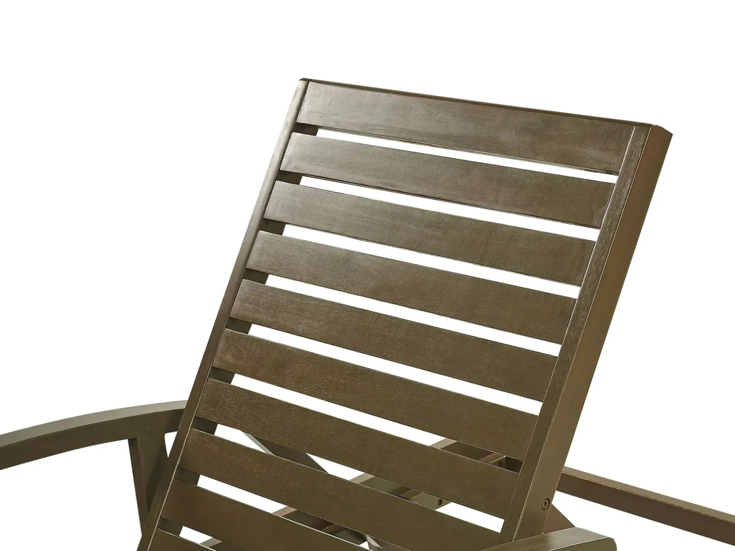 Lettino Prendisole con Cuscino AMANTEA PREMIUM II Legno d'acacia Tortora