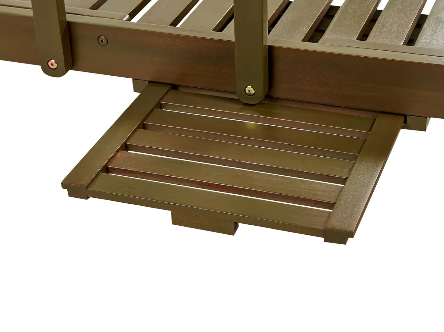 Lettino Prendisole con Cuscino AMANTEA PREMIUM II Legno d'acacia Tortora