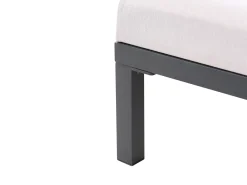 Lettino Prendisole con Cuscino LARIANO Metallo Beige chiaro