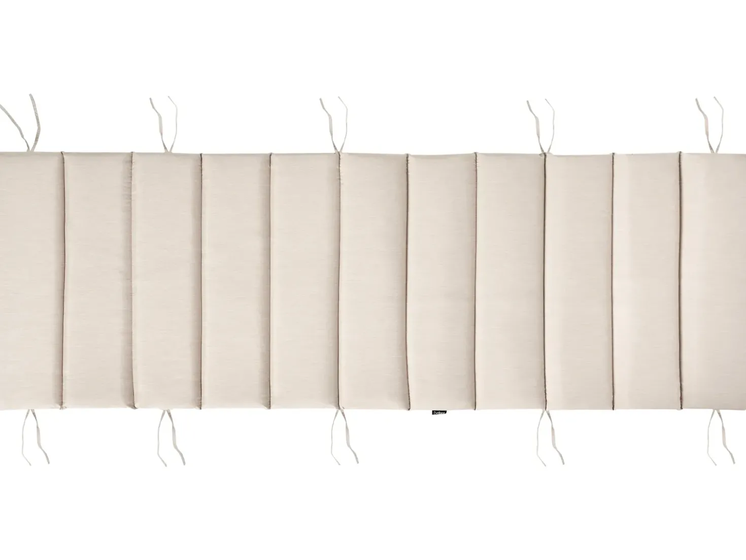 Lettino Prendisole con Cuscino BRESCIA PREMIUM Legno d'acacia Beige chiaro