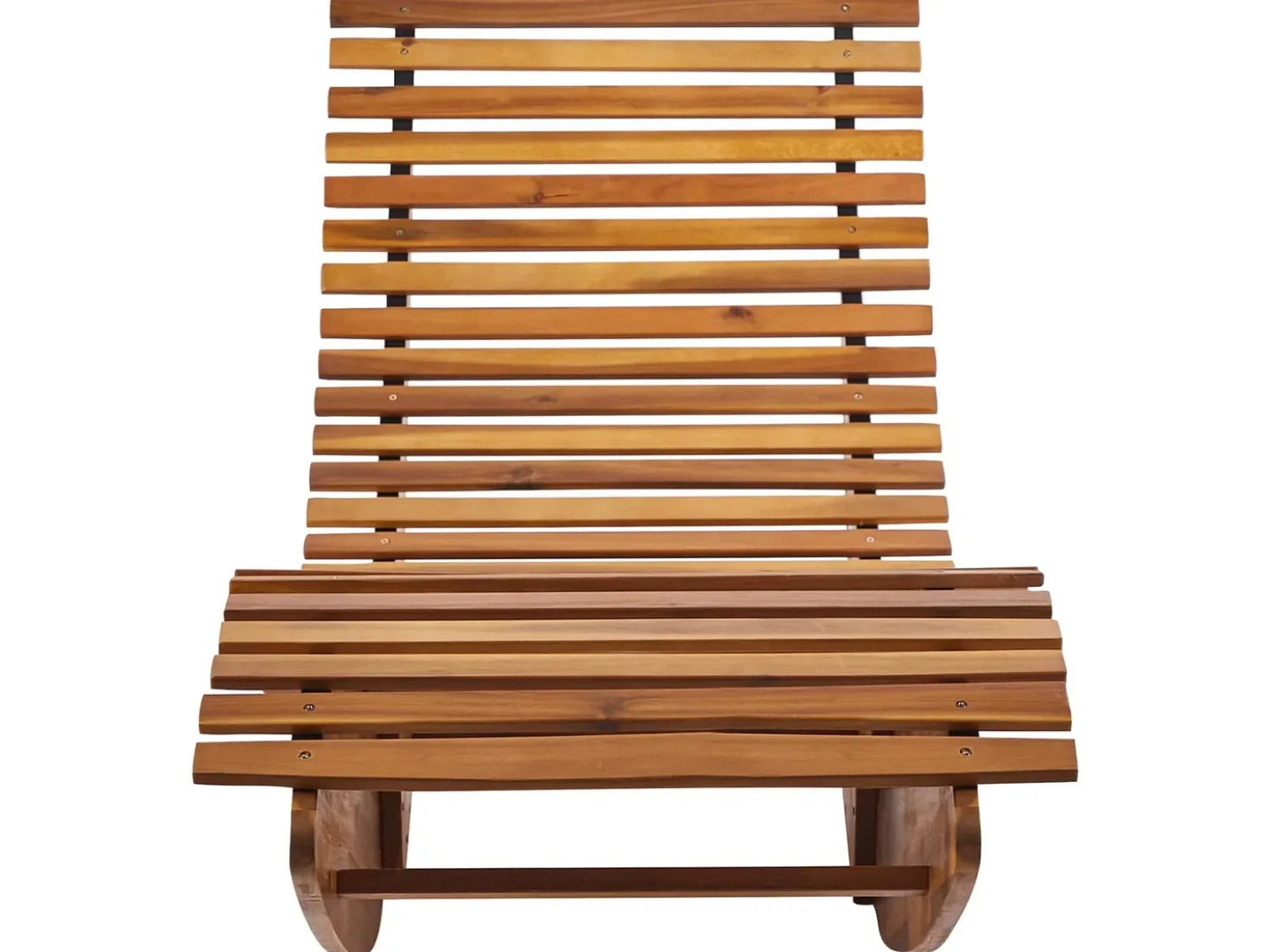 Lettino Prendisole con Cuscino BRESCIA PREMIUM Legno d'acacia Beige chiaro