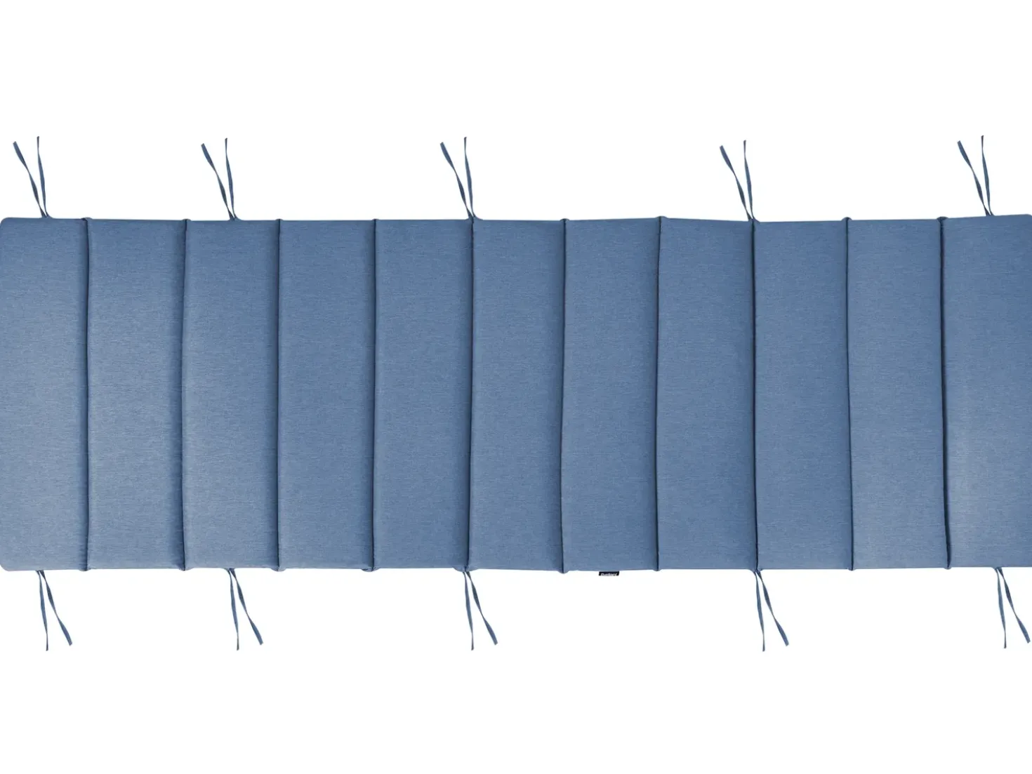 Lettino Prendisole con Cuscino BRESCIA PREMIUM Legno d'acacia Blu
