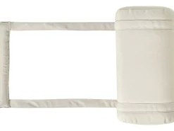 Lettino Prendisole con Cuscino CESANA PREMIUM Legno d'acacia Tortora
