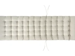 Lettino Prendisole con Cuscino CESANA PREMIUM Legno d'acacia Tortora