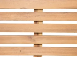Lettino Prendisole con Cuscino CESANA PREMIUM Legno d'acacia Tortora