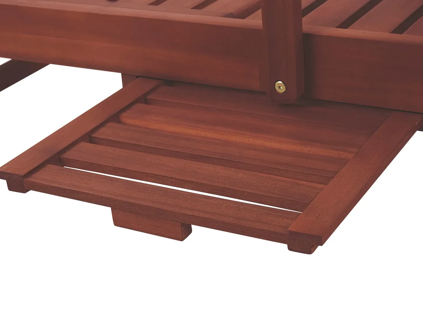 Lettino Prendisole con Cuscino TOSCANA PREMIUM Legno d'acacia Blu