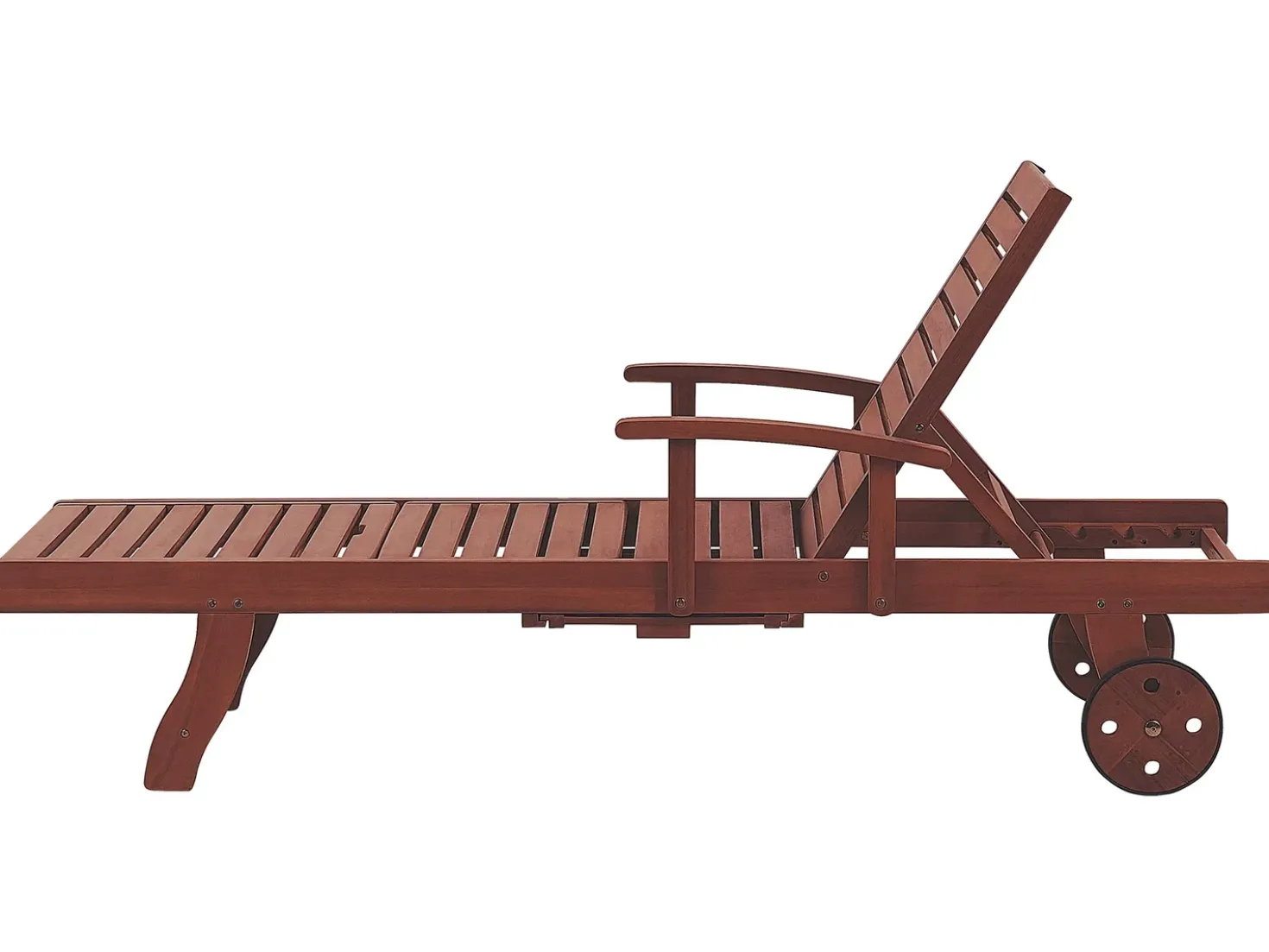 Lettino Prendisole con Cuscino TOSCANA PREMIUM Legno d'acacia Blu