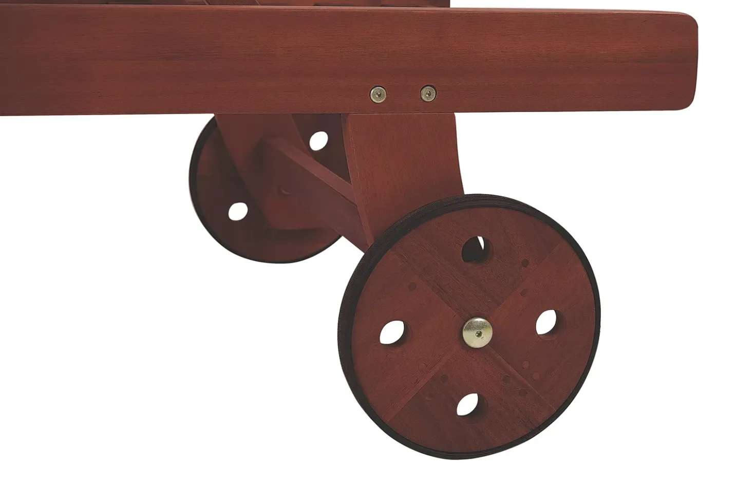 Lettino Prendisole con Cuscino TOSCANA PREMIUM Legno d'acacia Blu