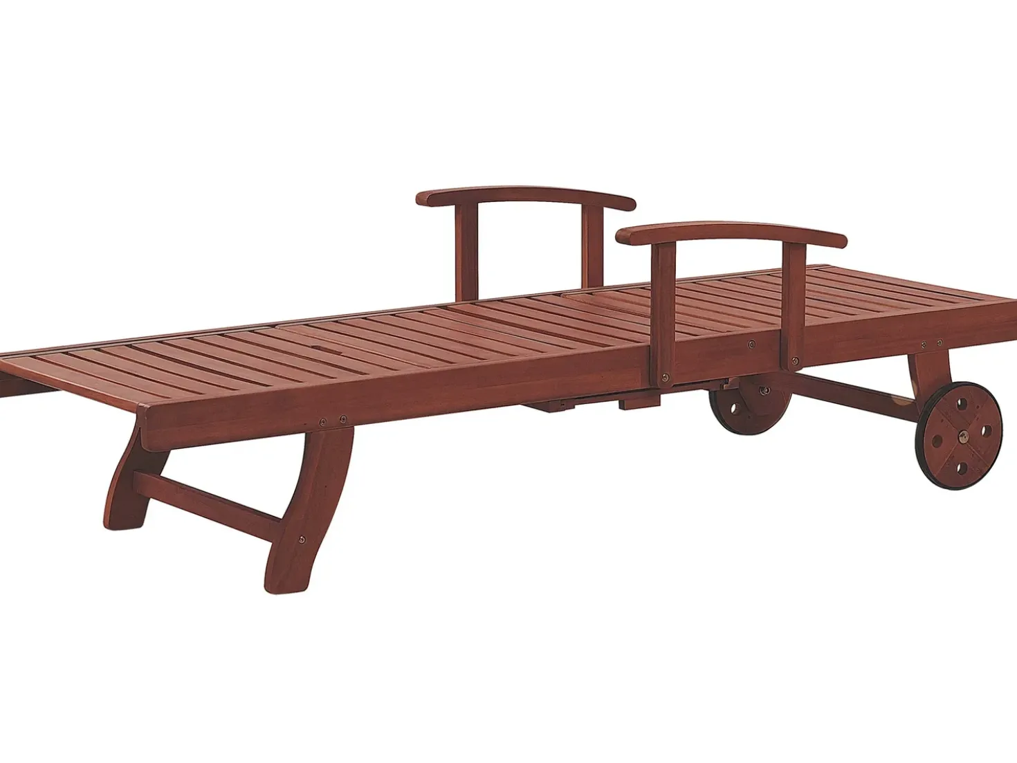 Lettino Prendisole con Cuscino TOSCANA PREMIUM Legno d'acacia Blu