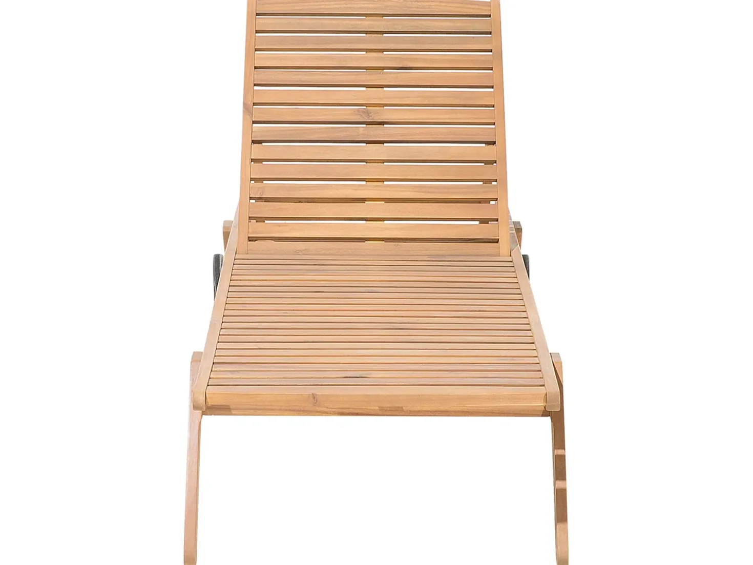 Lettino Prendisole con Cuscino CESANA PREMIUM Legno d'acacia Rosso