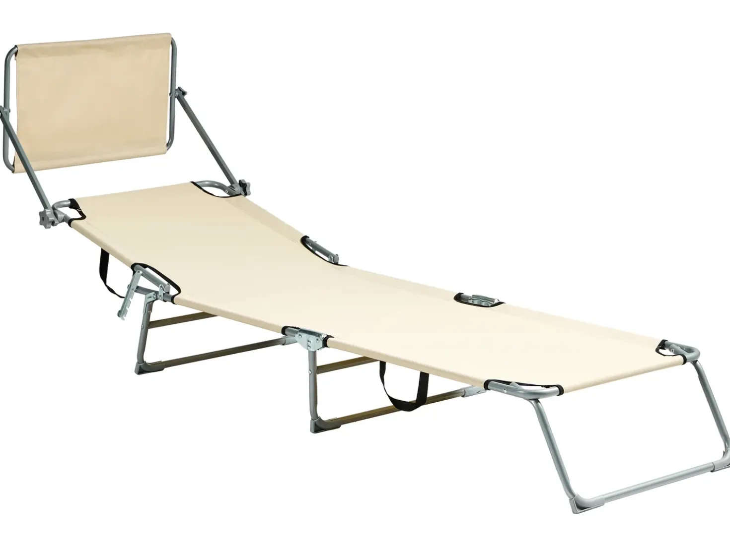 Lettino Prendisole FOLIGNO Metallo Beige