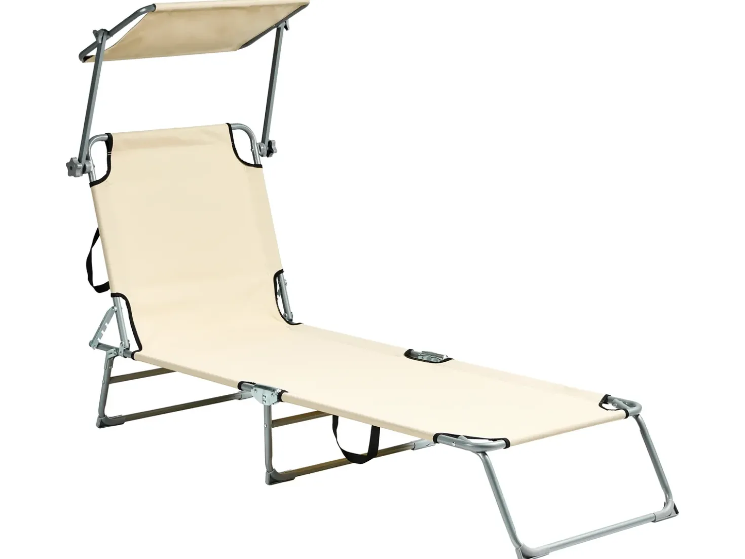 Lettino Prendisole FOLIGNO Metallo Beige
