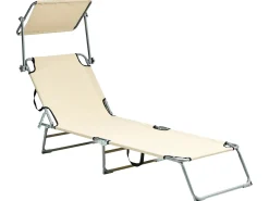 Lettino Prendisole FOLIGNO Metallo Beige