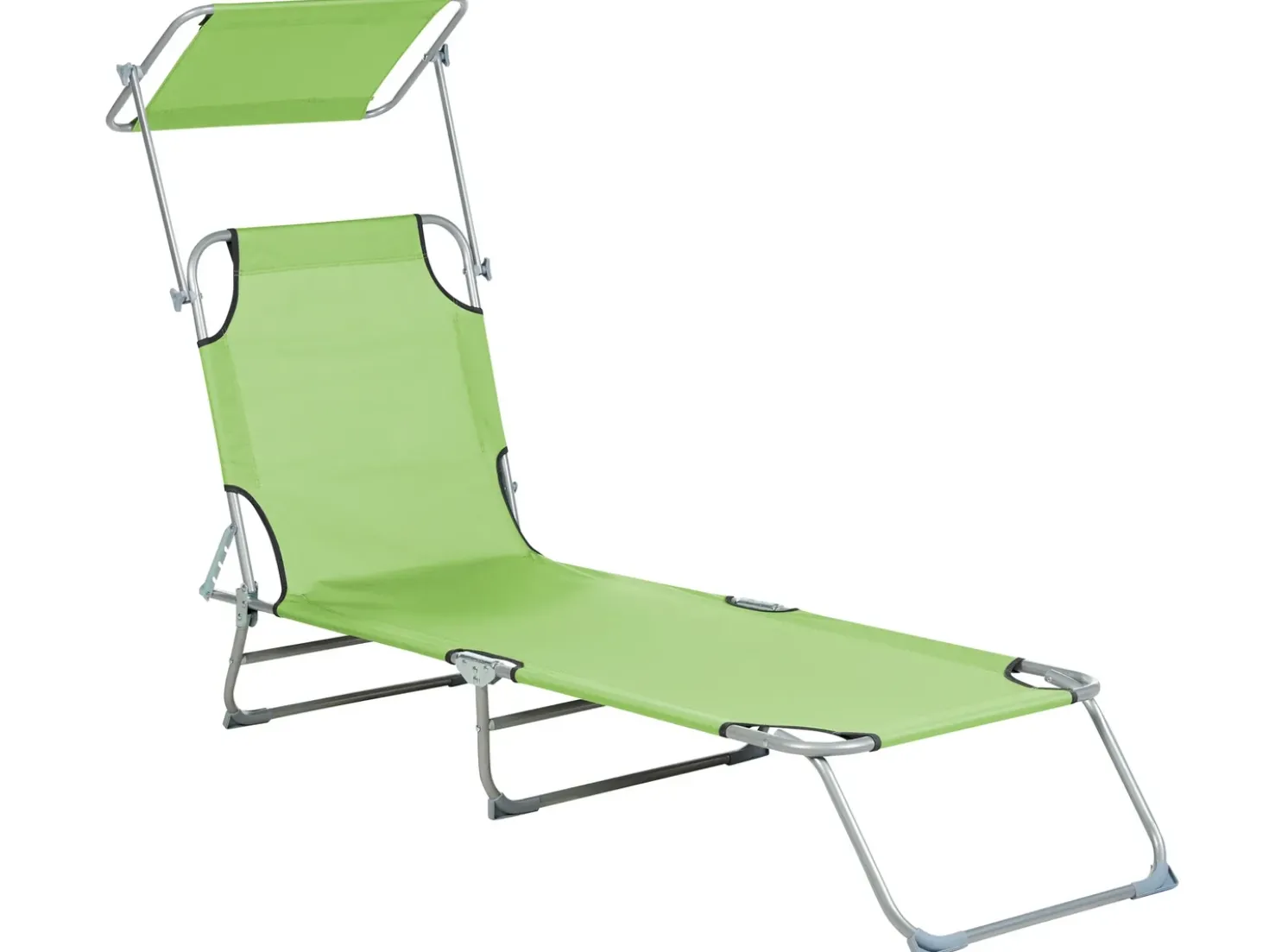 Lettino Prendisole FOLIGNO II Metallo Verde lime