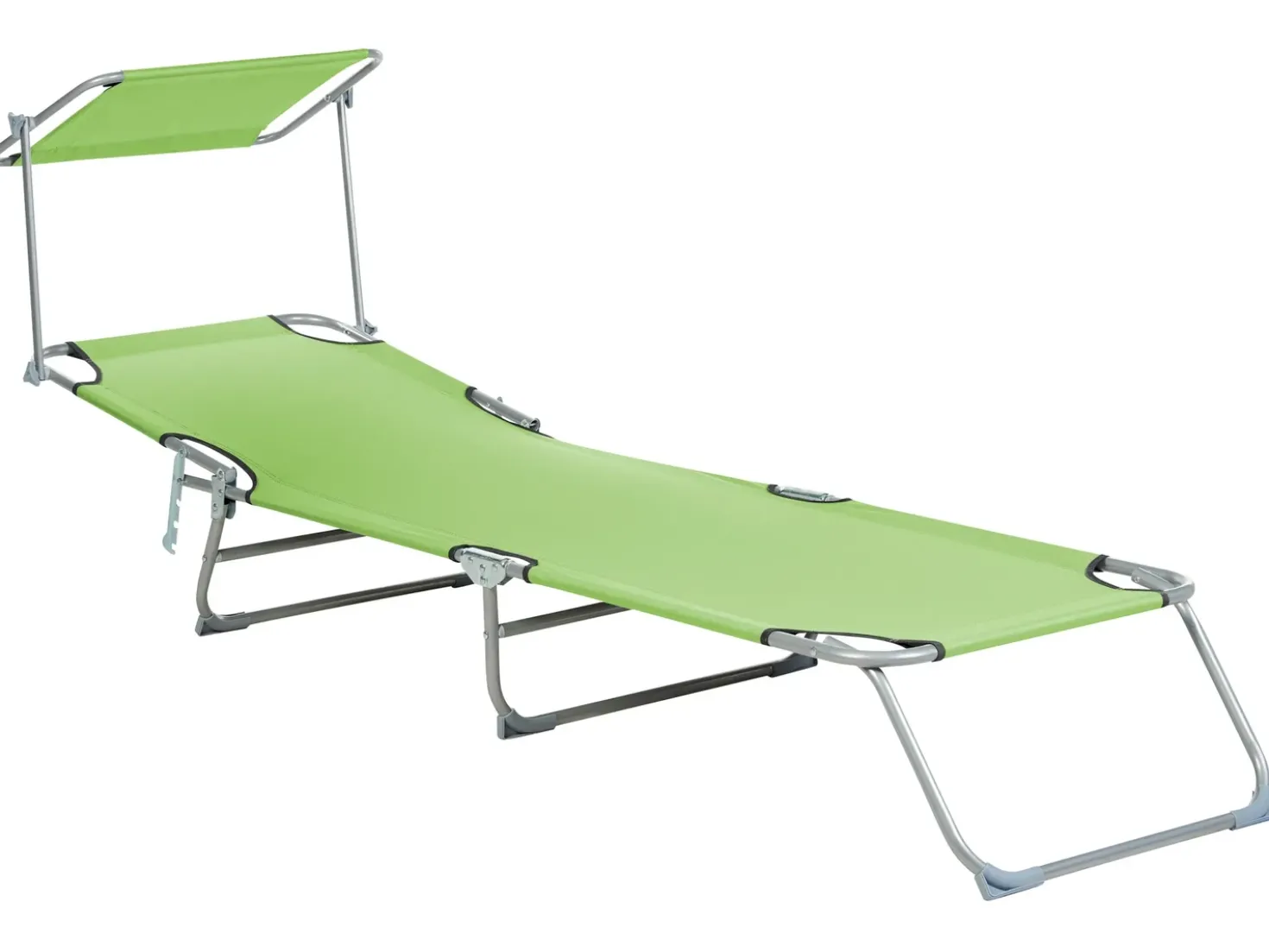 Lettino Prendisole FOLIGNO II Metallo Verde lime