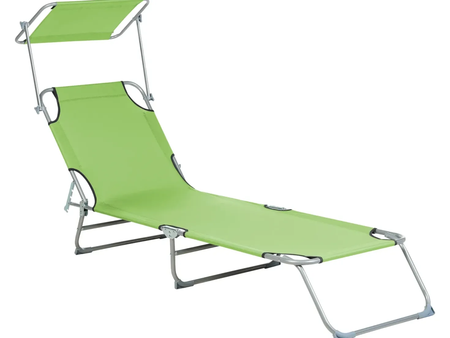 Lettino Prendisole FOLIGNO II Metallo Verde lime