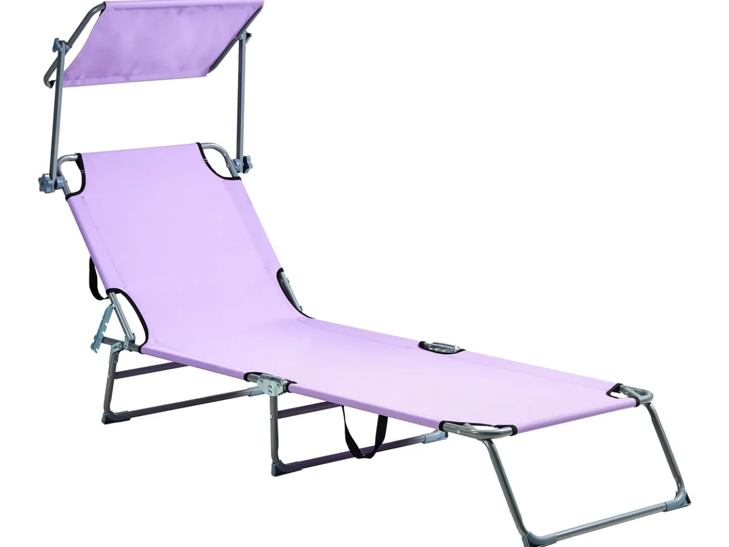 Lettino Prendisole FOLIGNO Metallo Viola