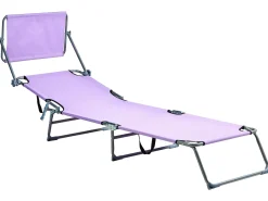 Lettino Prendisole FOLIGNO Metallo Viola