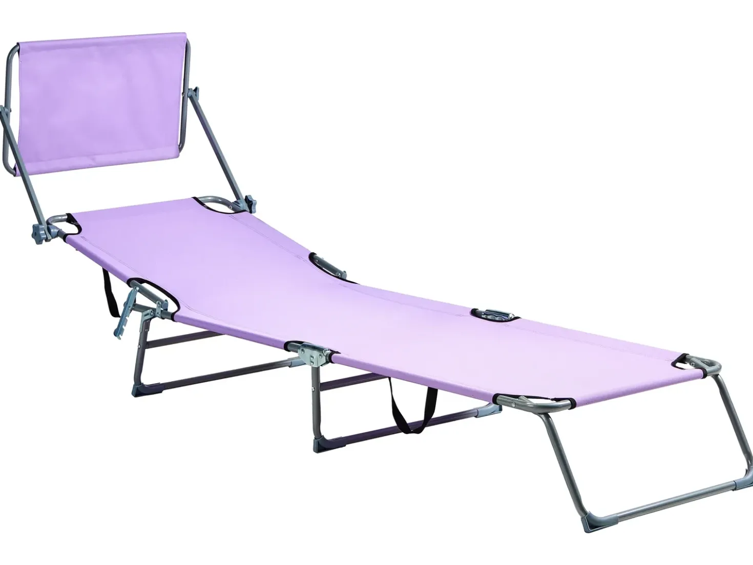 Lettino Prendisole FOLIGNO Metallo Viola