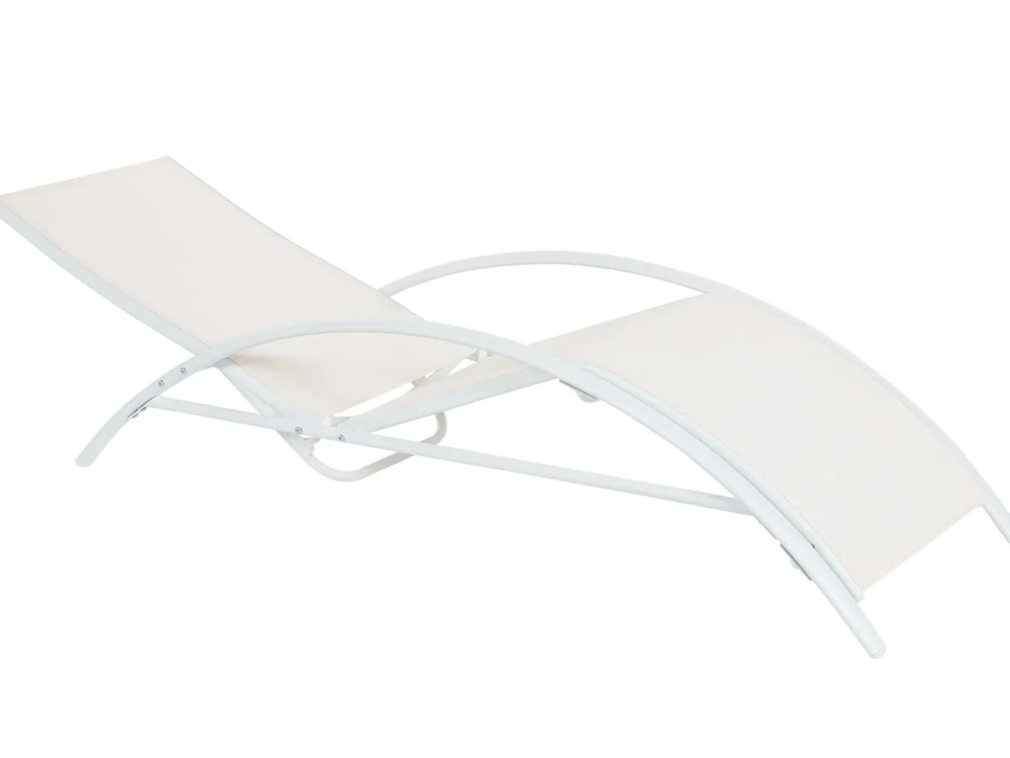 Lettino Prendisole GAETA Metallo Beige