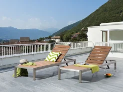 Lettino Prendisole NARDO Metallo Marrone