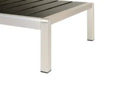 Lettino Prendisole NARDO Metallo Nero/Argento
