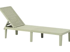 Lettino Prendisole OSSIMO Materiale sintetico Verde chiaro