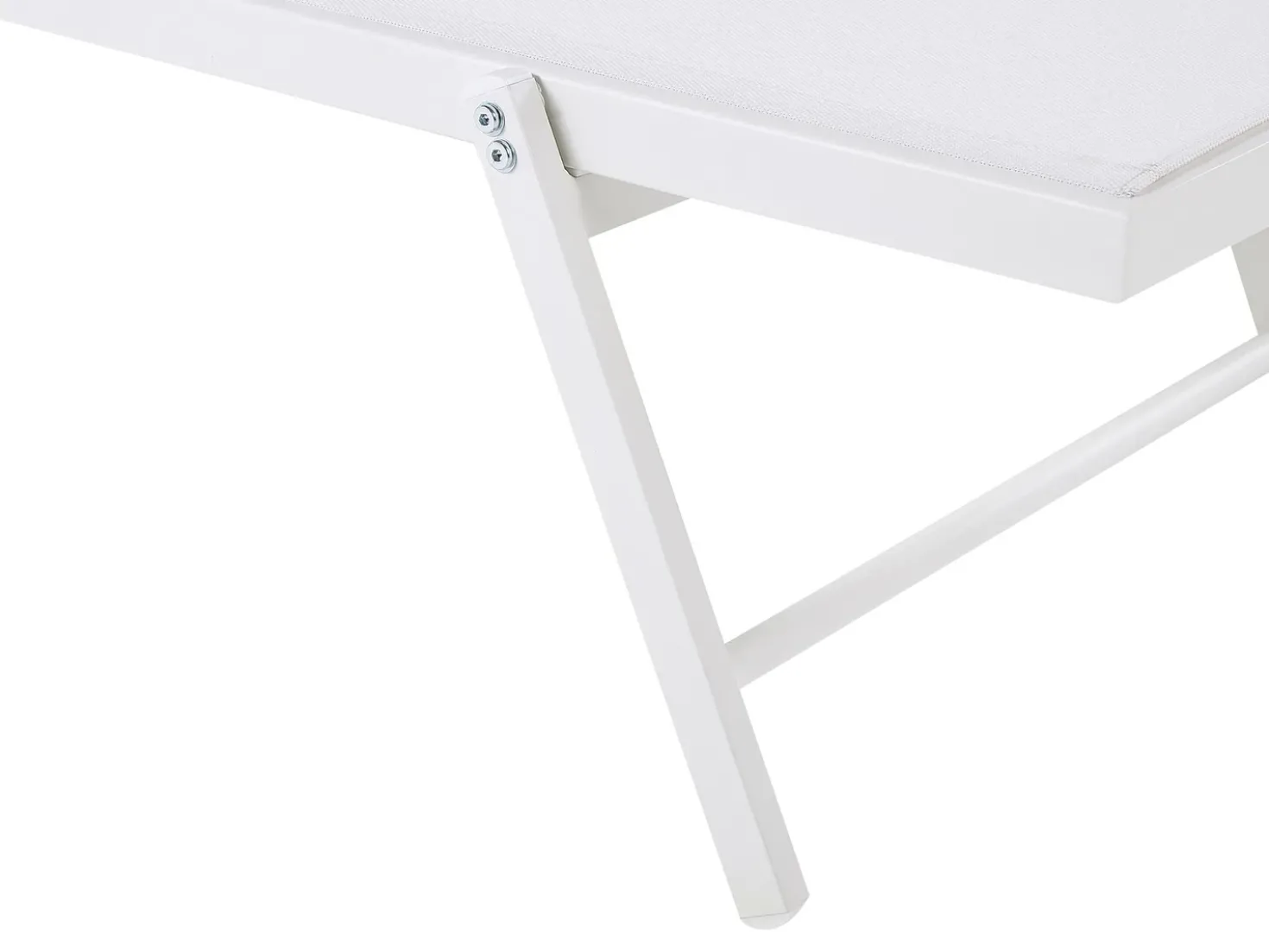 Lettino Prendisole PORTOFINO Metallo Bianco