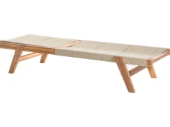 Lettino Prendisole PROSSEDI Legno d'acacia Beige