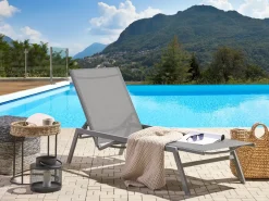 Lettino Prendisole VERNAZZA Metallo Grigio