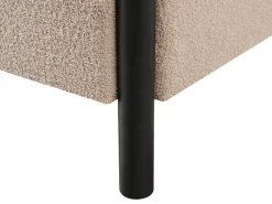 Letto a baldacchino Bouclé DANNEMOIS 180 x 200 cm Tortora