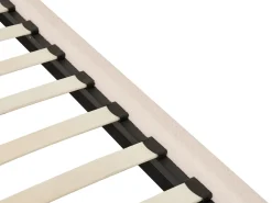 Letto a baldacchino Bouclé DANNEMOIS 180 x 200 cm Beige
