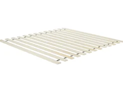 Letto a baldacchino Legno HAILLICOURT 180 x 200 cm Marrone chiaro
