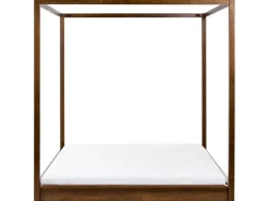 Letto a baldacchino Legno HERLIERE 180 x 200 cm Marrone scuro