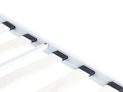 Letto a baldacchino Metallo LESTARDS 180 x 200 cm Bianco