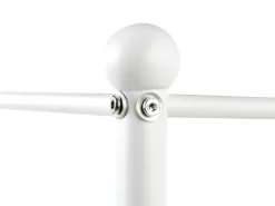 Letto a baldacchino Metallo SORMERY 90 x 200 cm Bianco