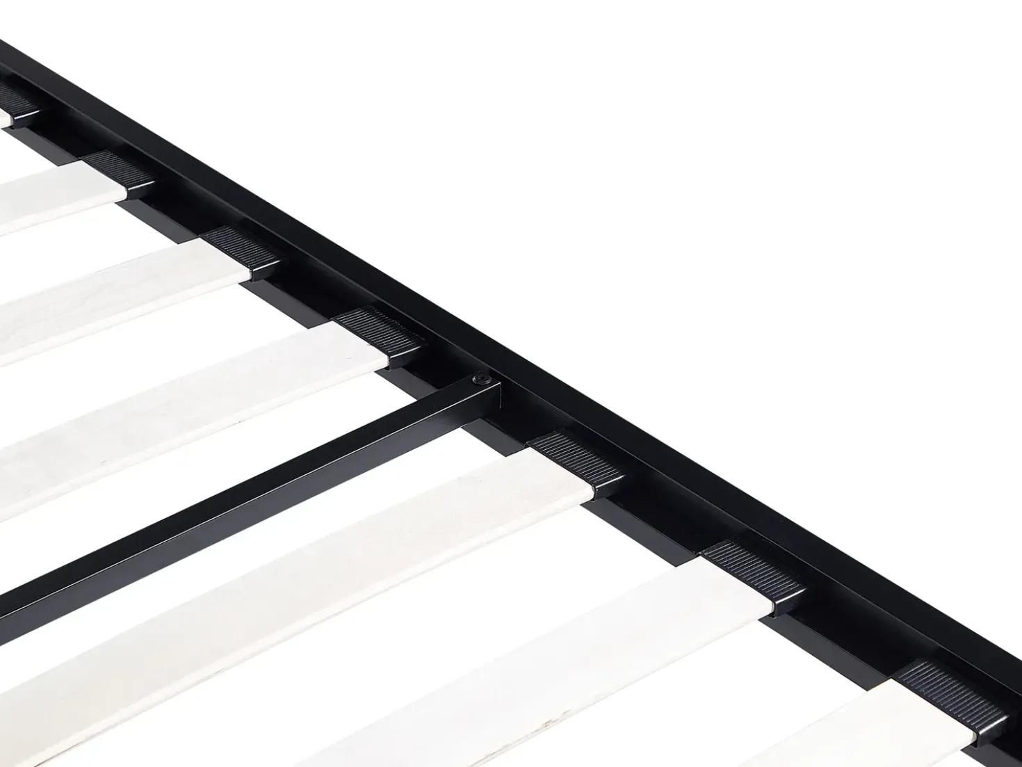 Letto a baldacchino Metallo LESTARDS 180 x 200 cm Nero