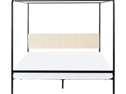 Letto a baldacchino Metallo MIRABEAU 180 x 200 cm Nero