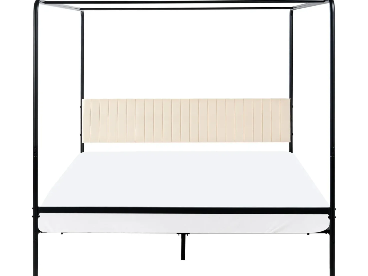 Letto a baldacchino Metallo MIRABEAU 180 x 200 cm Nero