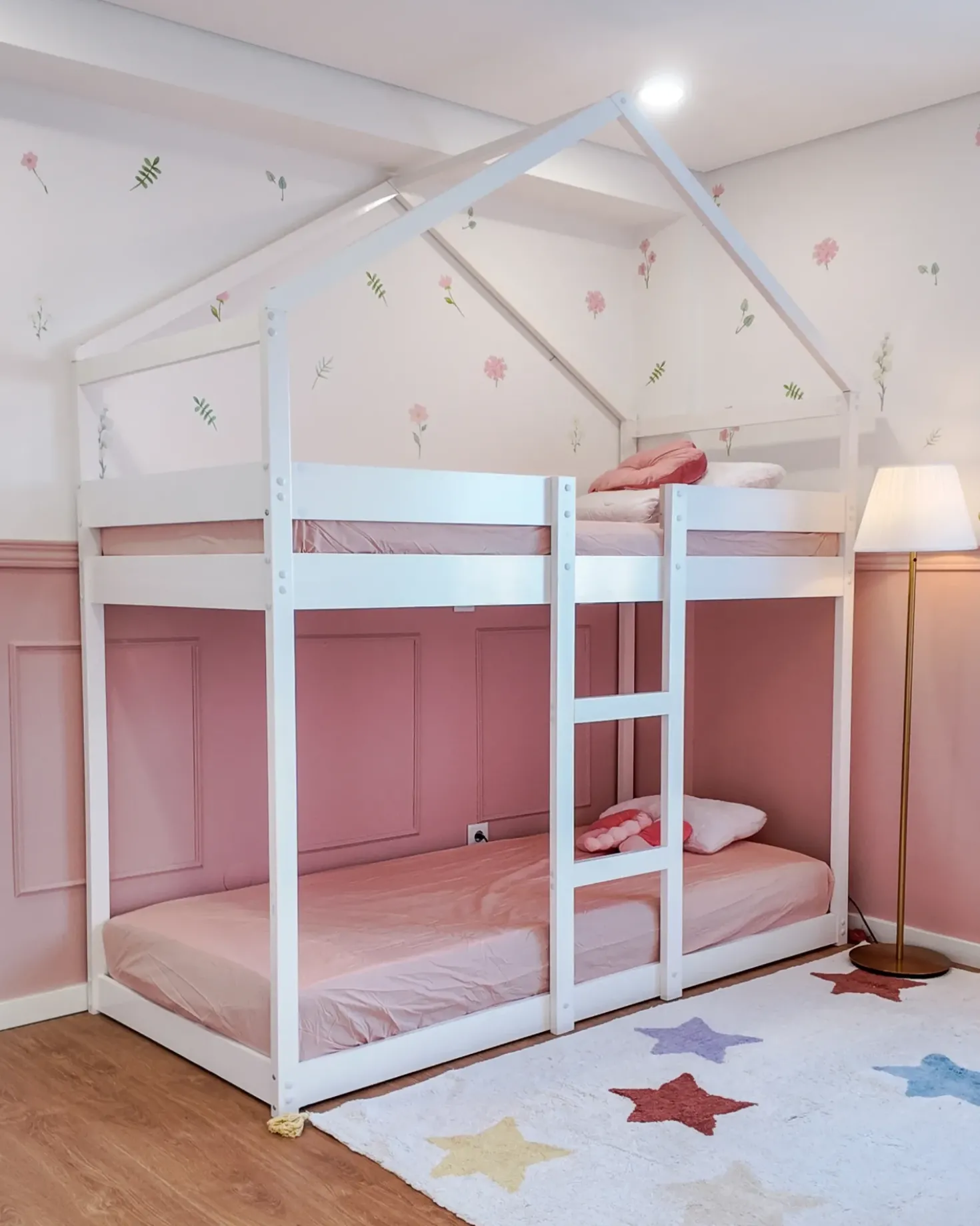 Letto a castello Casa Legno di pino LABATUT 90 x 200 cm Bianco