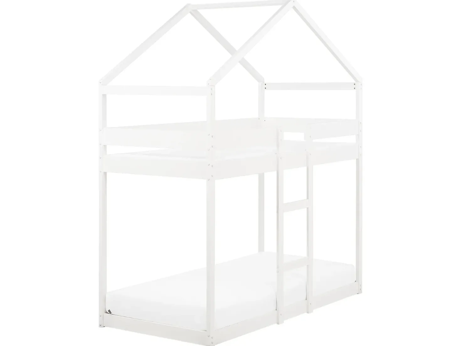 Letto a castello Casa Legno di pino LABATUT 90 x 200 cm Bianco