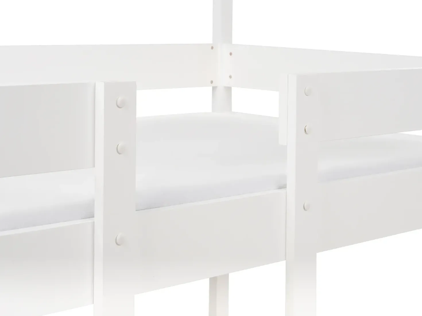Letto a castello Casa Legno di pino LABATUT 90 x 200 cm Bianco