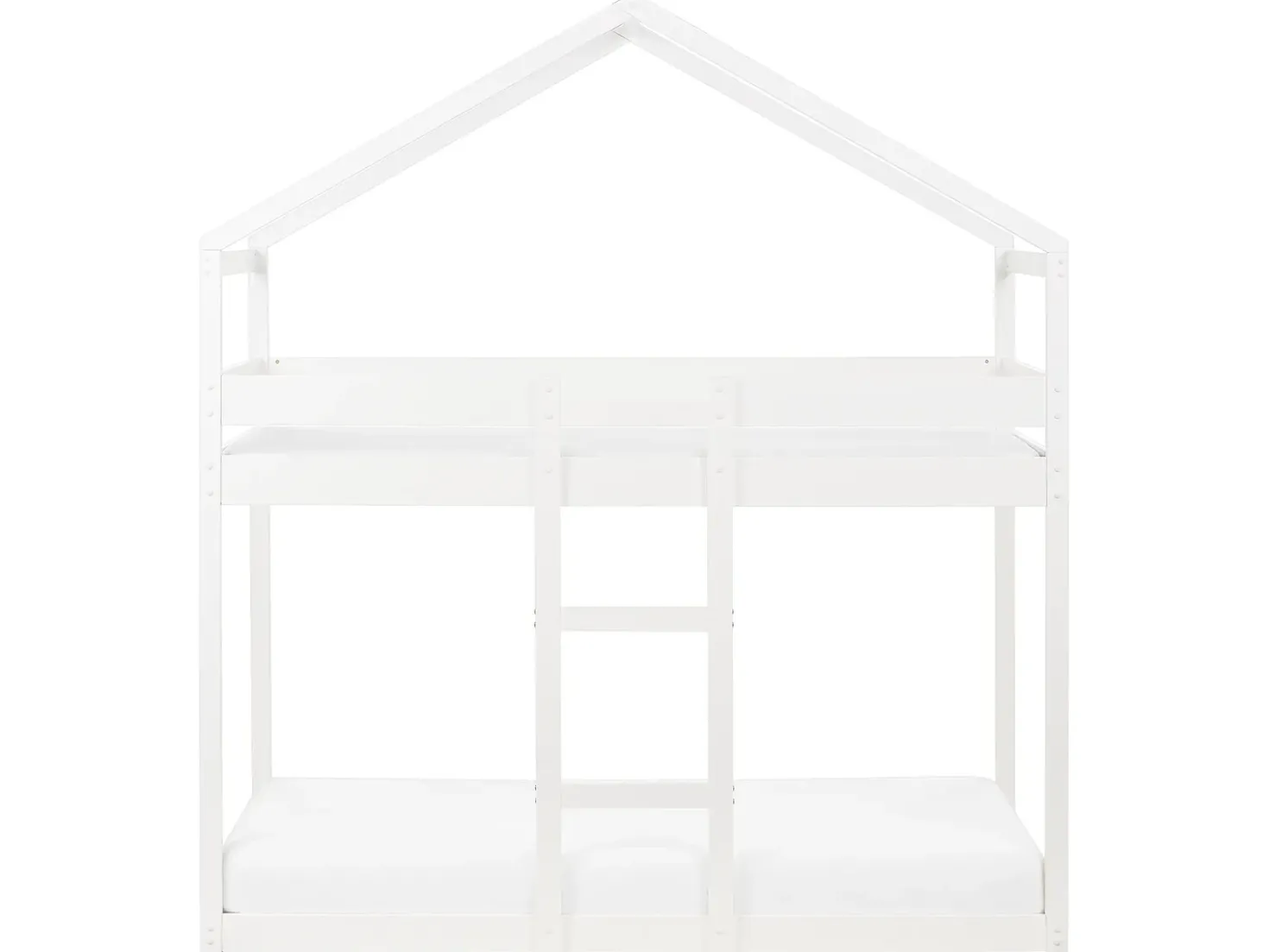 Letto a castello Casa Legno di pino LABATUT 90 x 200 cm Bianco