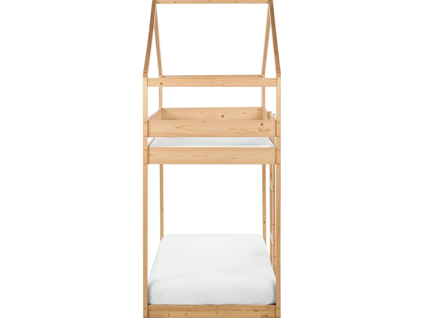 Letto a castello Casa Legno di pino LABATUT 90 x 200 cm Marrone chiaro