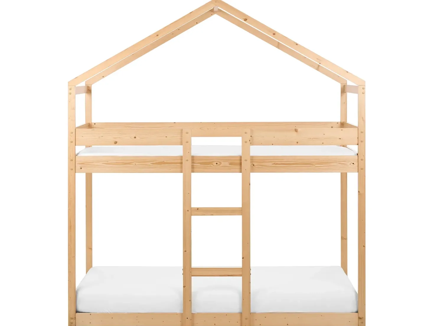 Letto a castello Casa Legno di pino LABATUT 90 x 200 cm Marrone chiaro