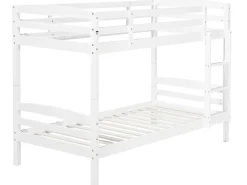 Letto a castello con cassetti Legno di pino REGAT 90 x 200 cm Bianco