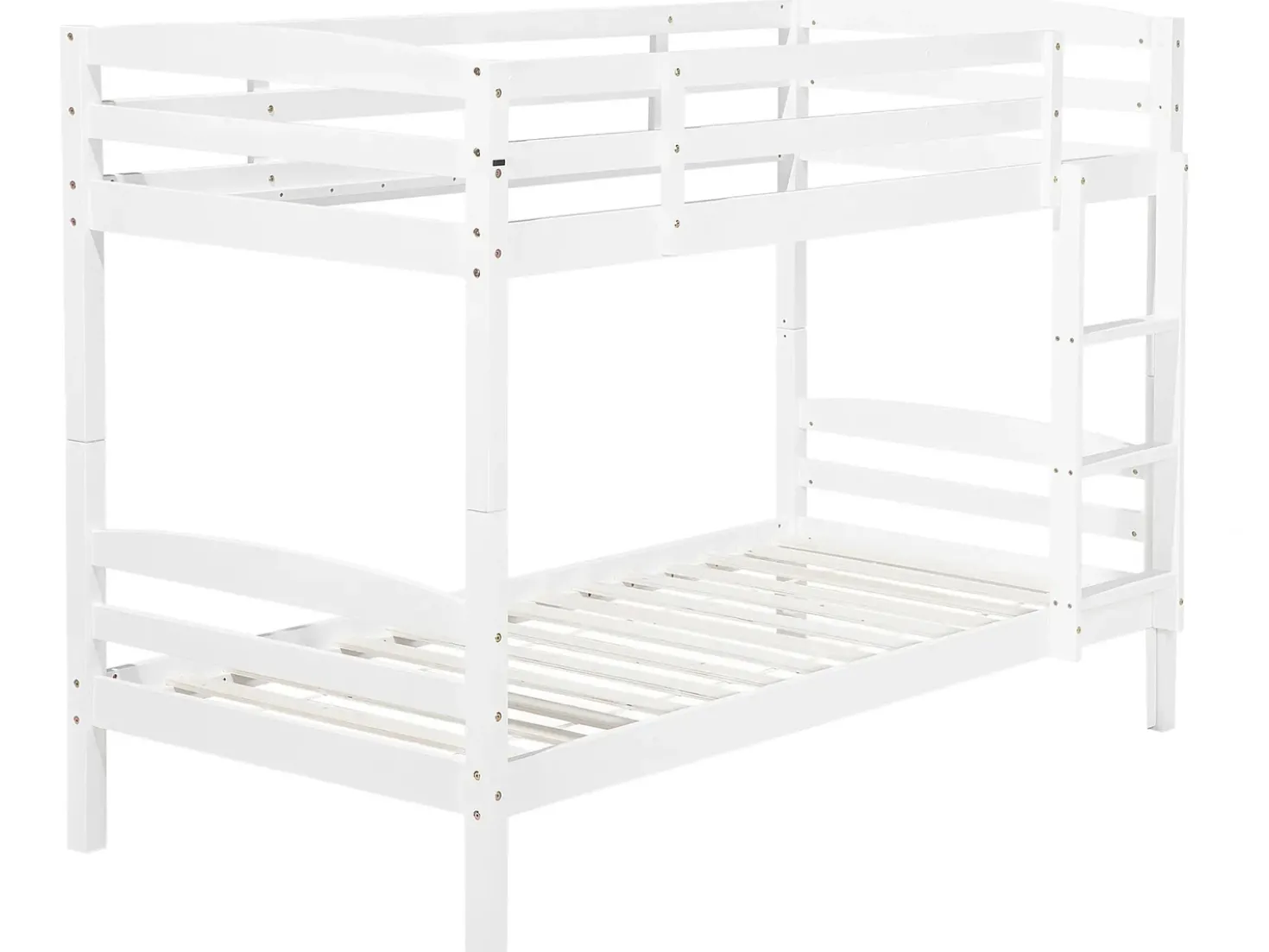 Letto a castello con cassetti Legno di pino REGAT 90 x 200 cm Bianco